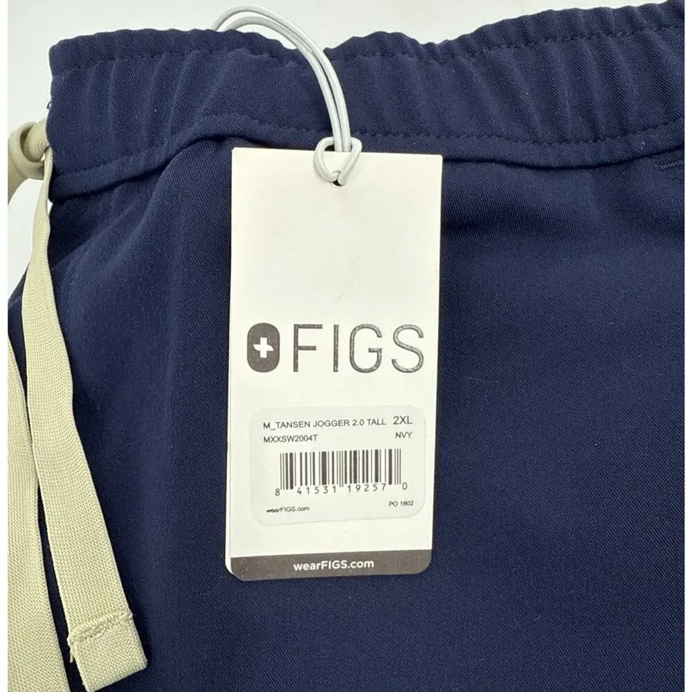 Figs Tansen Jogger‎ Scrub Pants Mens 2XL Navy Blue
